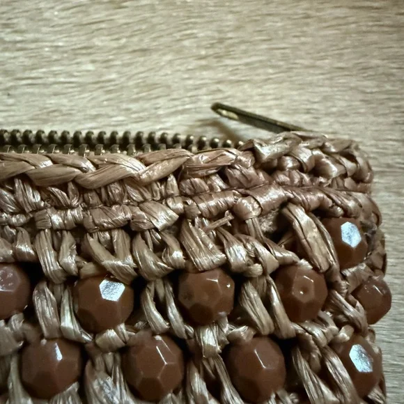 Magid Brown Beaded Woven Wristlet - Picture 3 of 7